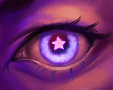 Star eye doodle.