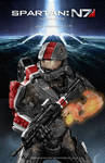 Mass Effect/Halo Fan Art Mash-up: Spartan N7