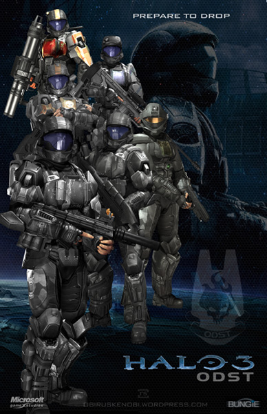 Halo Fan Art Triptych: ODST version by rs2studios on DeviantArt