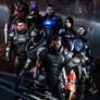 Mass Effect Trilogy Fan Art Triptych:ME3