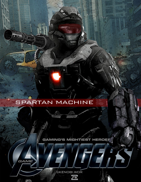 Video Game Avengers Spartan Machine Fan Art 2.0