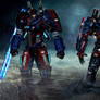 Azure Infinite and Azure Defiant Jaeger Guardians