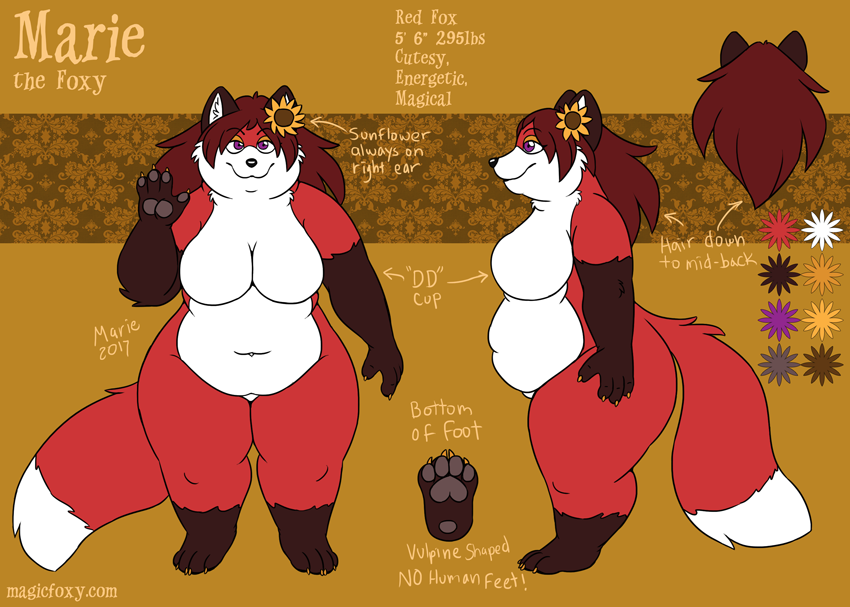 Marie the Foxy reference sheet