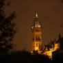 The Uni at night.