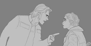 Hans Olo and Elsa Organa