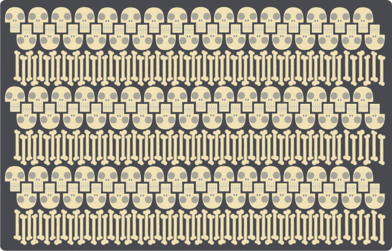 Skull and Bones Pattern