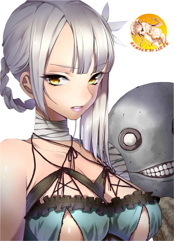 White Hair Girl (Original) Render 077 by Yamyumchann on DeviantArt