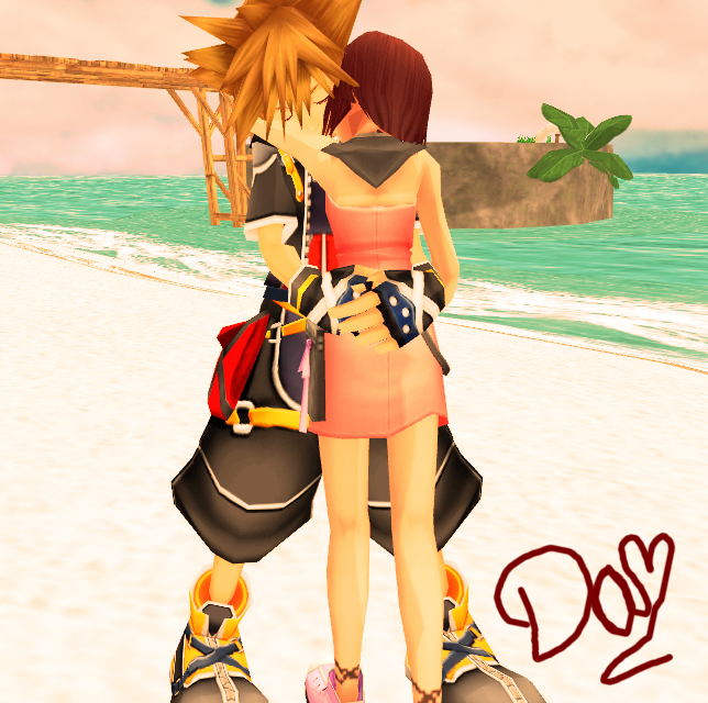 Sora and Kairi- MMD