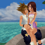 Sora and Kairi- MMD