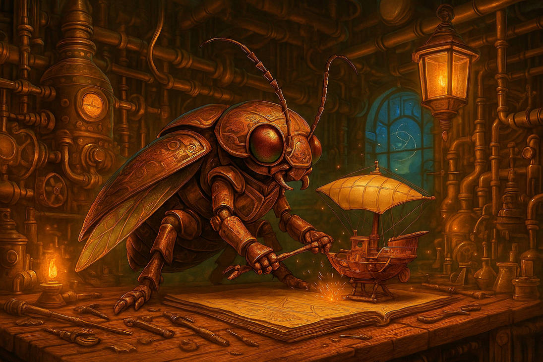 The Clockwork Beetle Inventor by ShyToby on DeviantArt