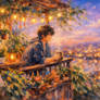 Twilight Reverie Over The City Lights