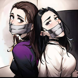 Gagged ladies