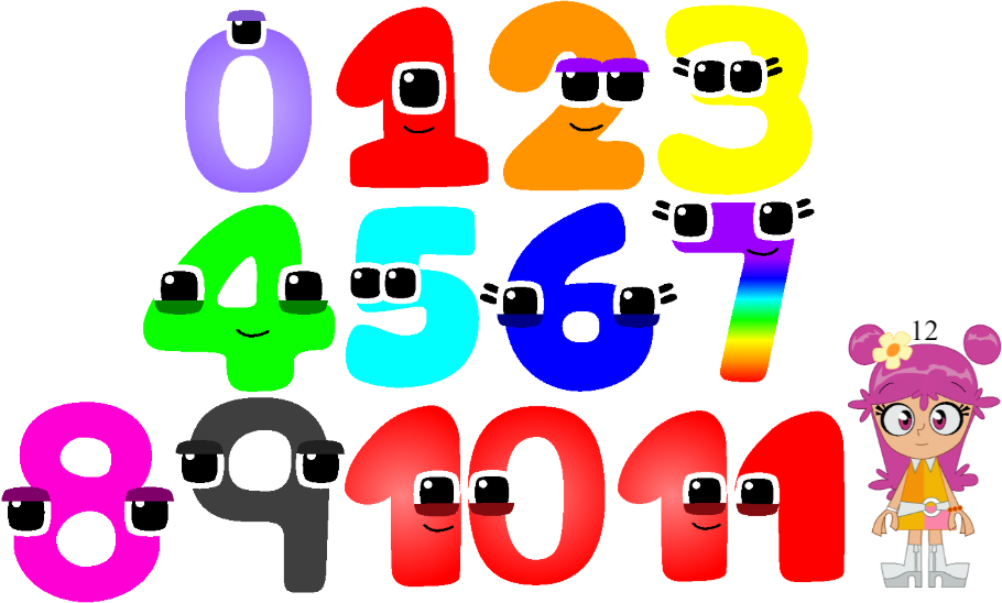 Meet the Numberfangram 0 - 12! by FoxNokeJy on DeviantArt