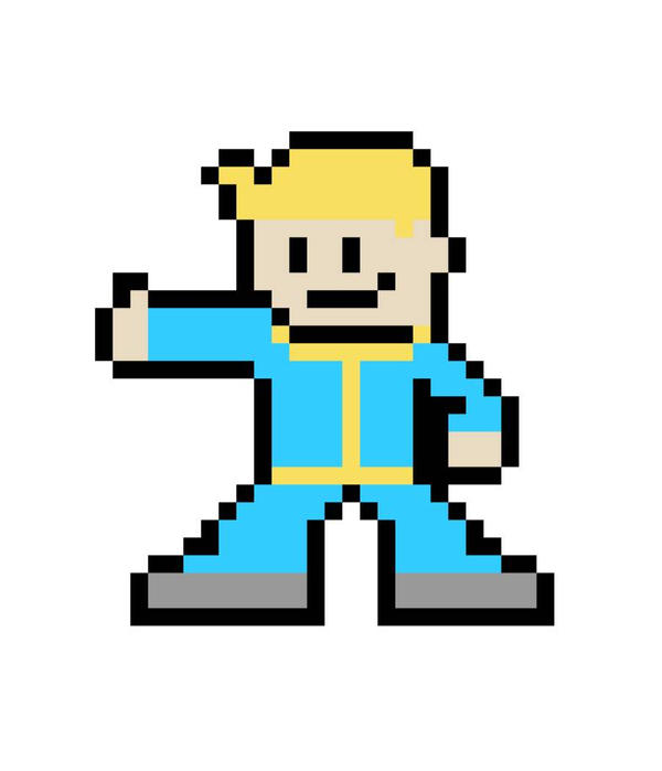 Vault Boy Pixel Art by TheShyGuy15 on DeviantArt