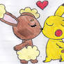 PikachuxBuneary Kiss