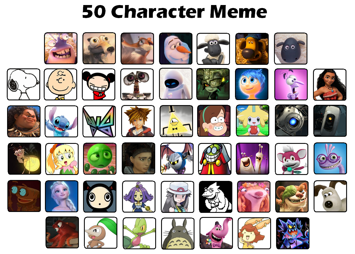 50 Character Meme