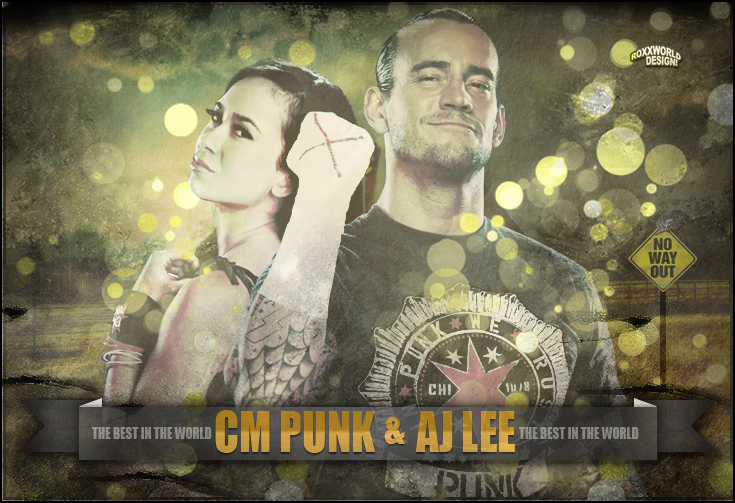 CM Punk and AJ Artwork - WWE