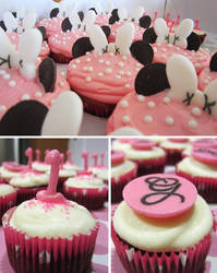 First Birthday Minnie Mouse Cupcakes