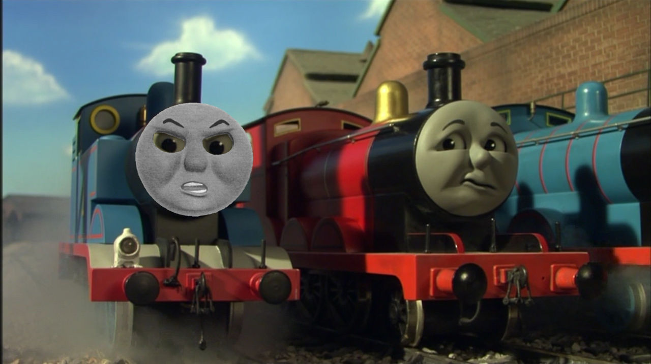 Thomas' frustrated face in Hector the Horrid (2007 by kuyatamayo on ...