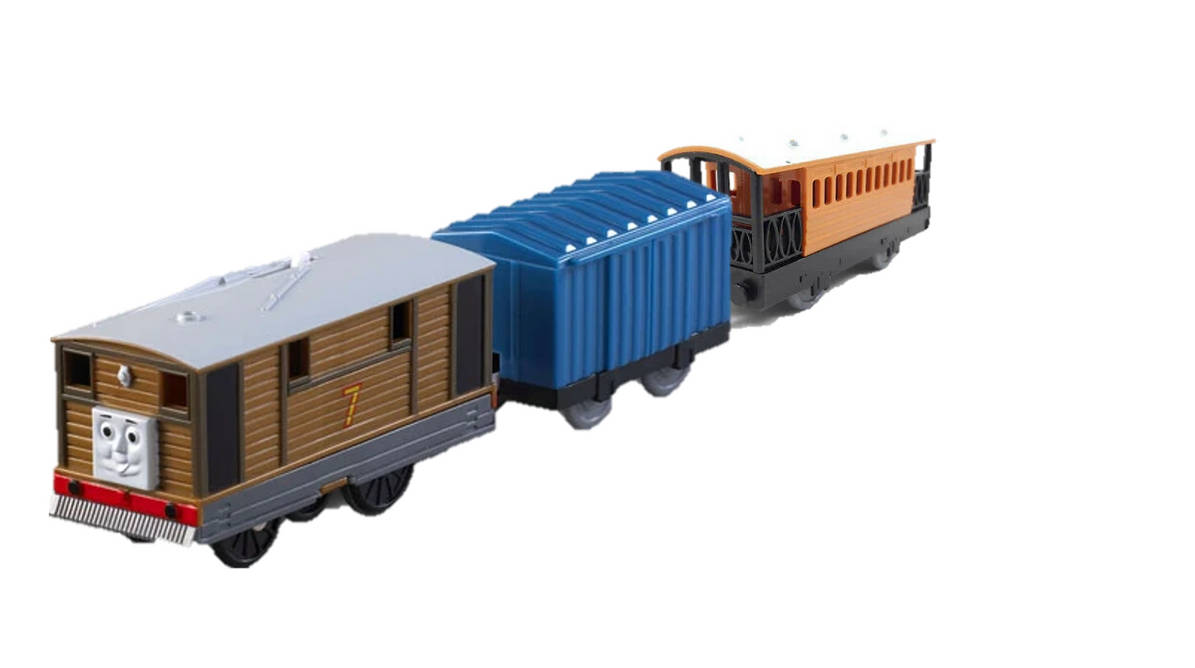 Trackmaster Unity Van Trackmaster Toby, Blue Van, and Henrietta by kuyatamayo on DeviantArt