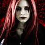 Avril Red Head Goth