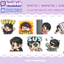 twitch emotes, discord emoji, anime emotes, vtuber