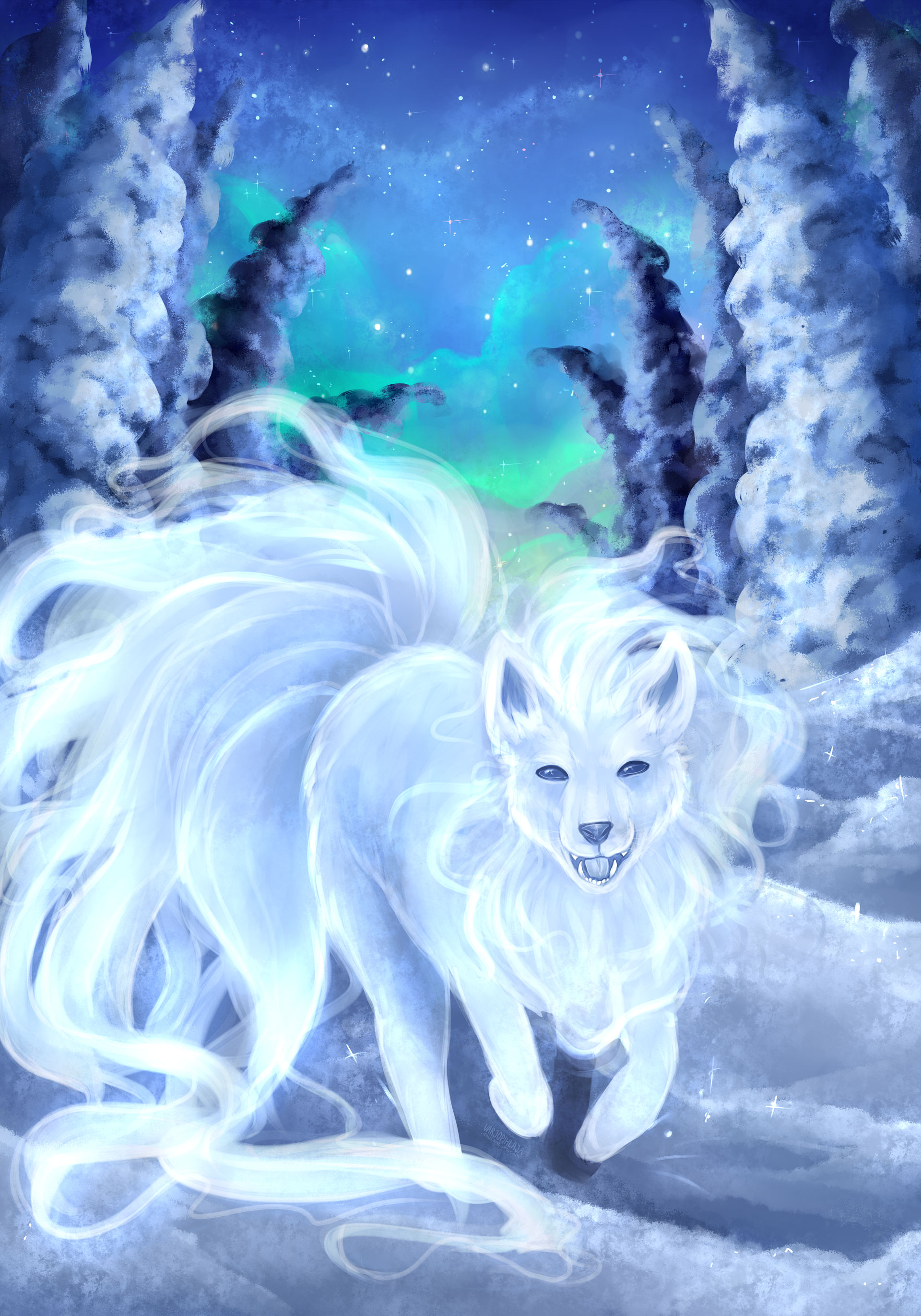 Alolan Ninetales by Varjopihlaja on DeviantArt