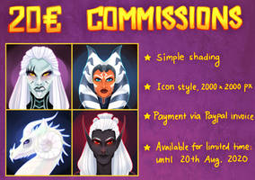 COMMISSION INFO: Limited time avatars
