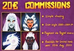 COMMISSION INFO: Limited time avatars by Varjopihlaja
