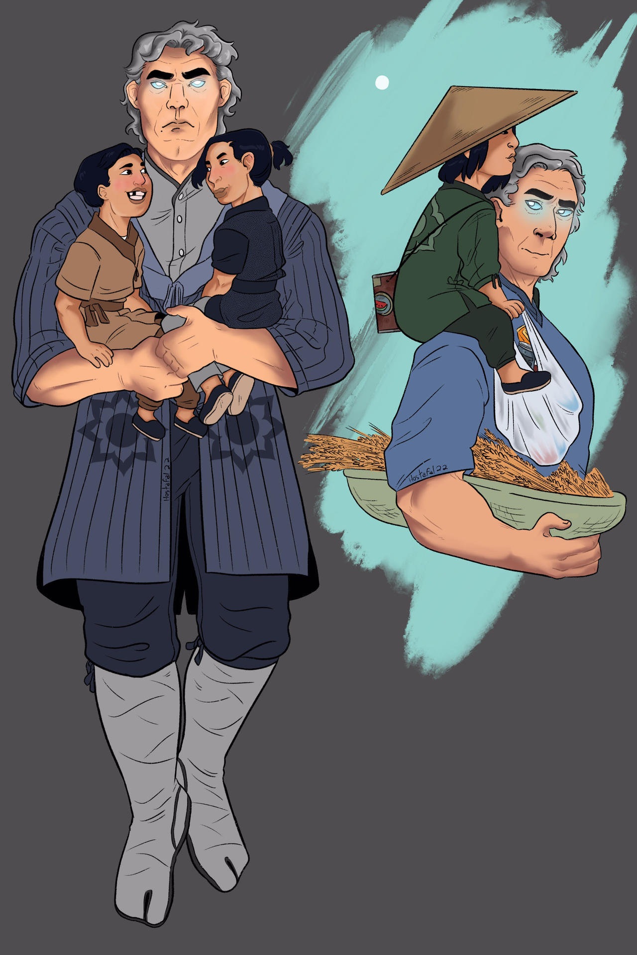 Raiden and his sons by Hostafal on DeviantArt