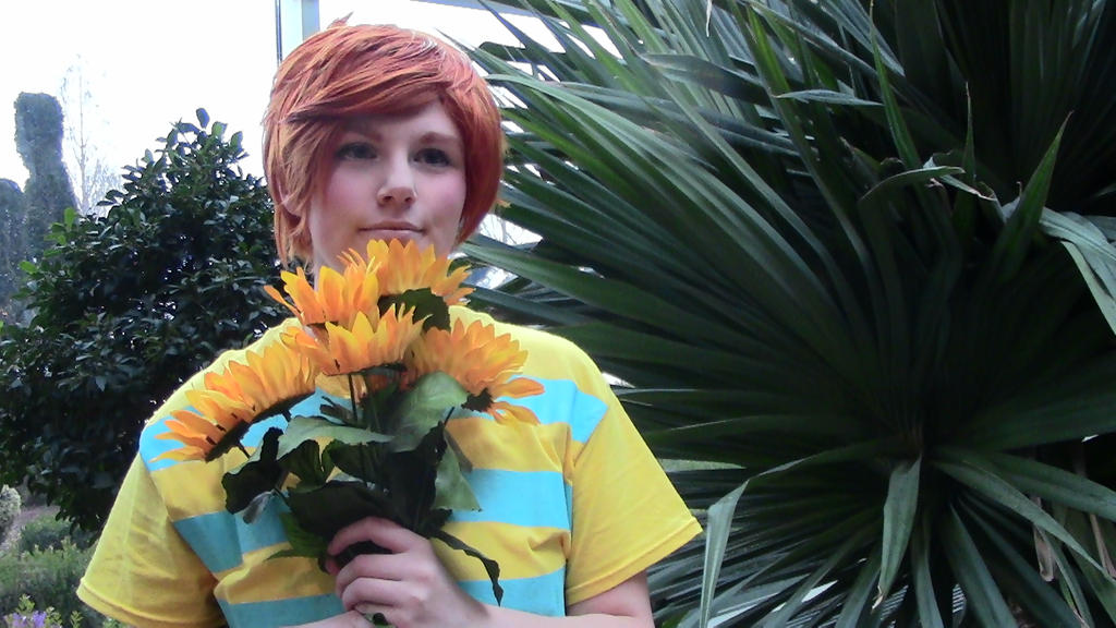 Claus with Sunflowers