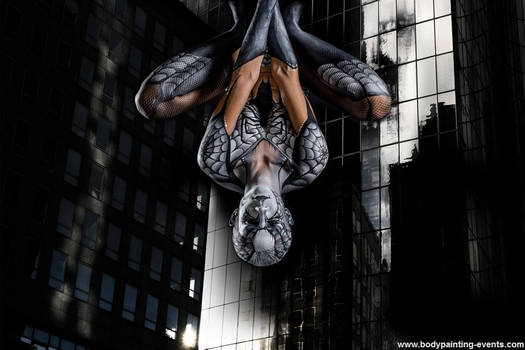 Bodypainting Paris France Spider Girl