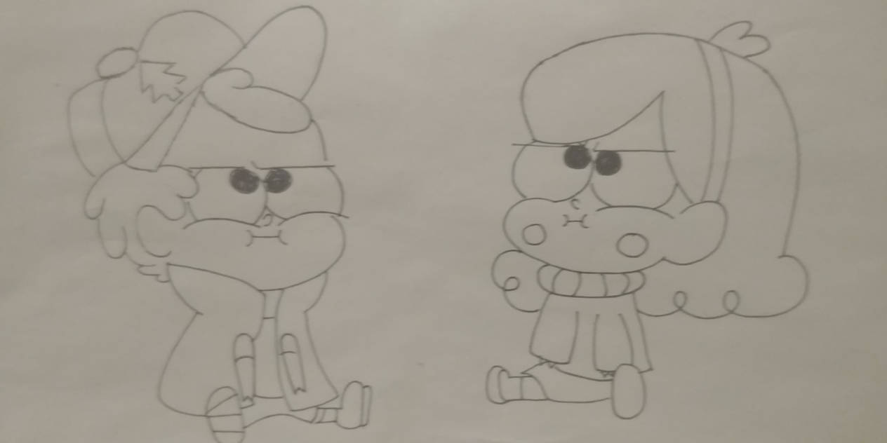 dipper and mable drawing by DilMK2005 on DeviantArt