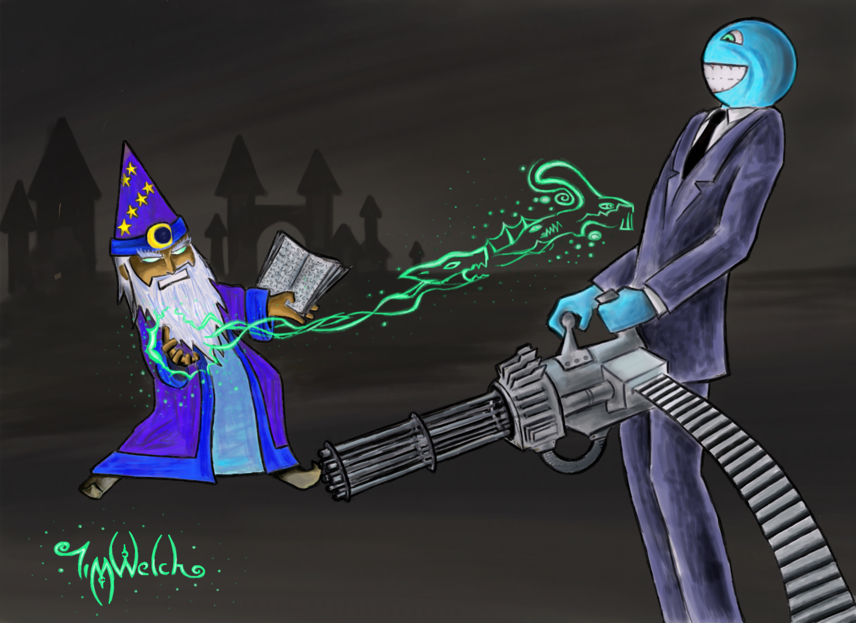 Wizard vs Man