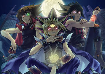 Yugi, Jaden, Yusei