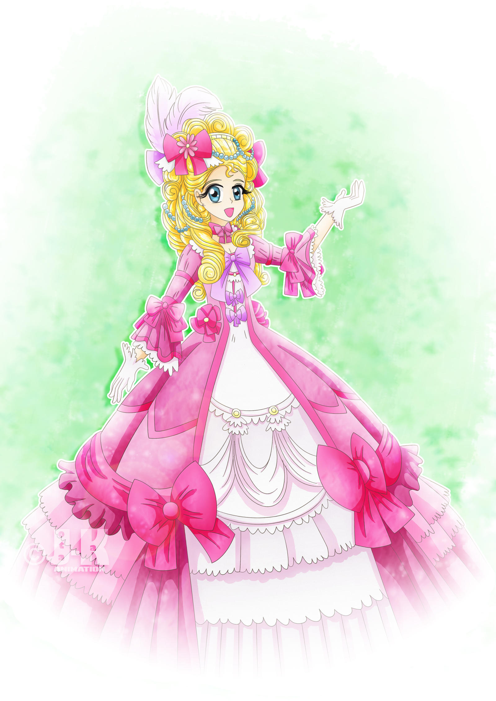 Marie Antoinette_Pink Dress by jotakaanimation on DeviantArt
