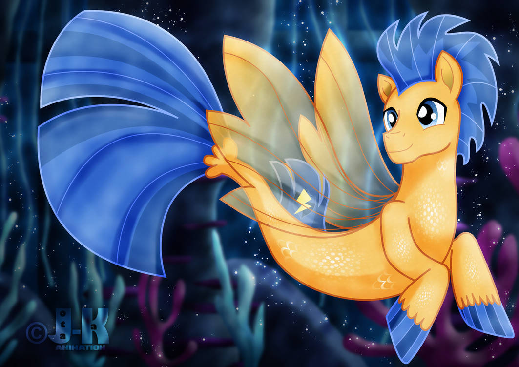 Flash Sentry_Sea Pony by jotakaanimation