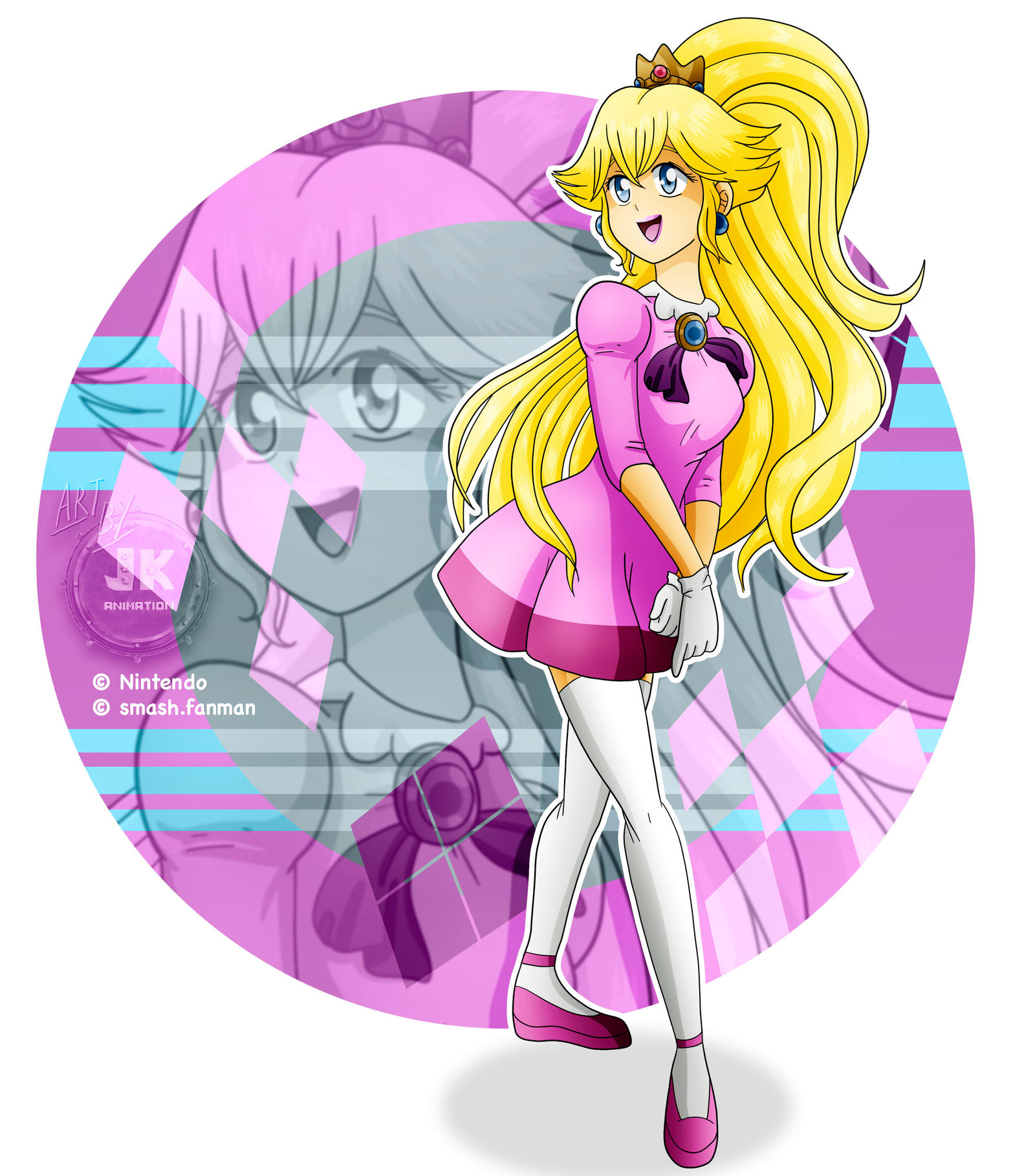Nintendo High_Princess Peach by jotakaanimation on DeviantArt
