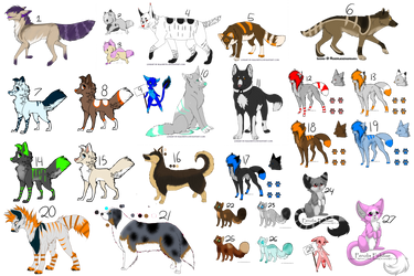 HUGE leftover adoptable batch! (ALL OPEN)