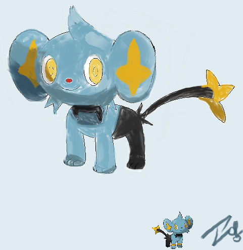 Shinx Pmd Painting on Shinx by FER-PMD on DeviantArt