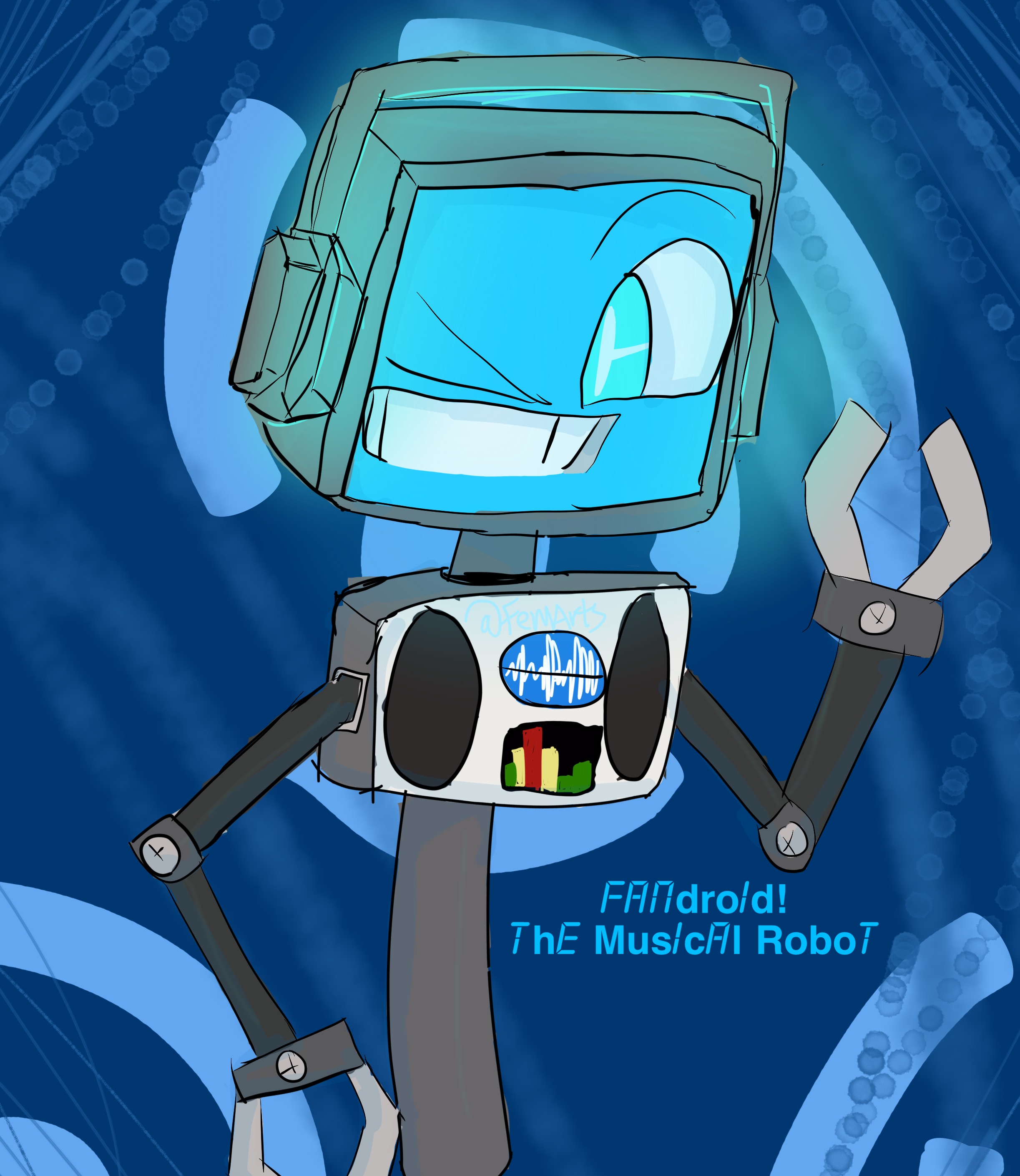 Fandroid! The Musical Robot by FemDrawsThings on DeviantArt