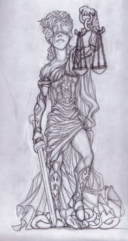 Lady Justice Sketch