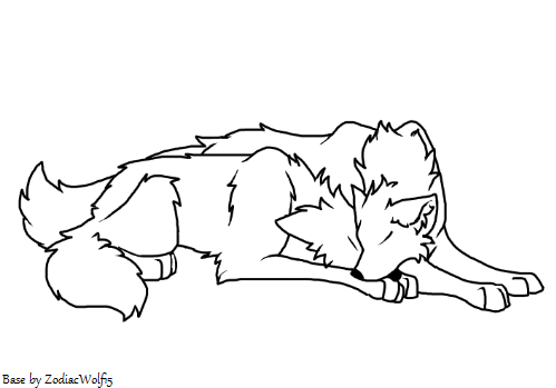 Wolf Cuddle Base by ZodiacWolf15 on DeviantArt