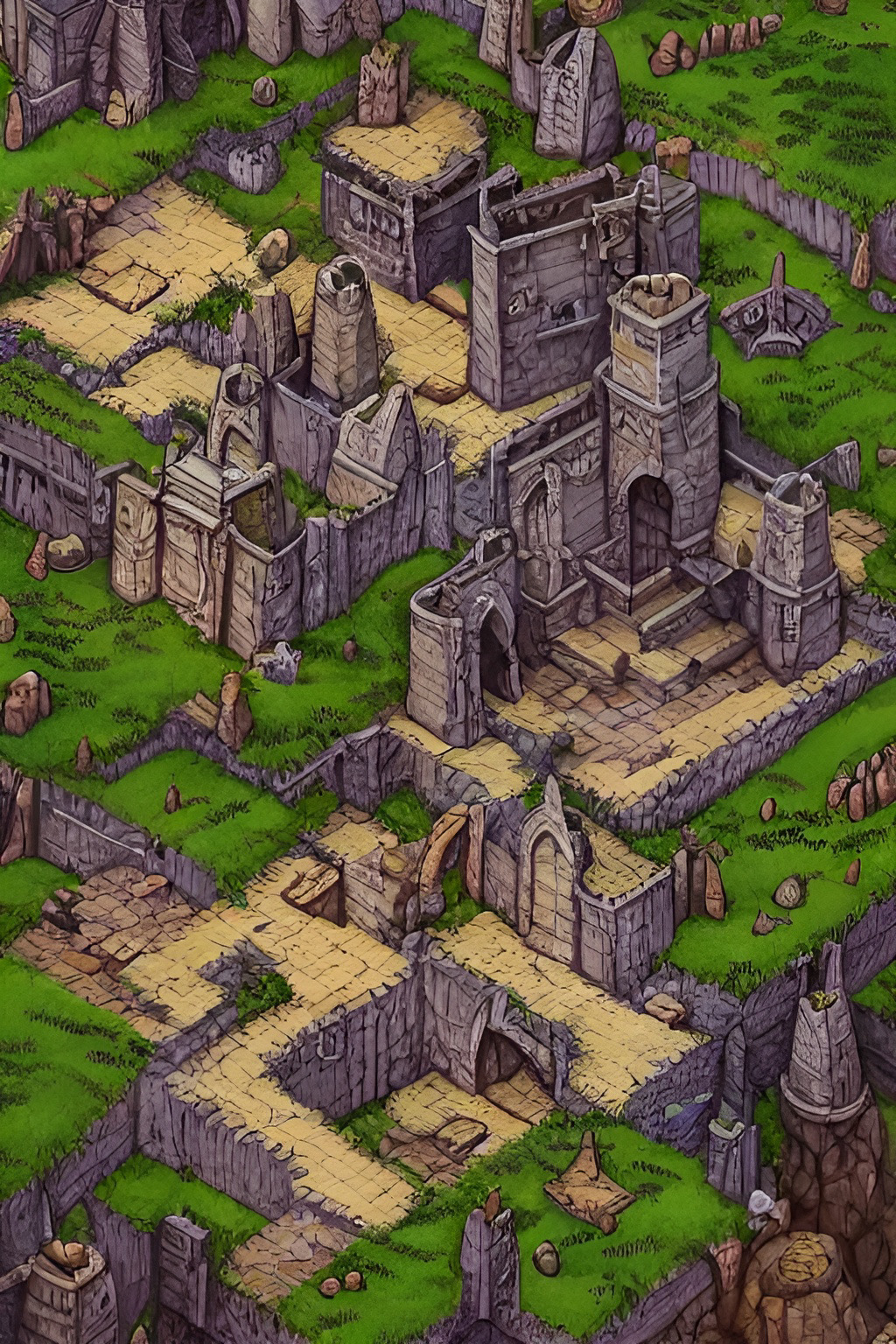 DnD No Grid Virtual Table Top Map for Roll20 by Arklorn on DeviantArt