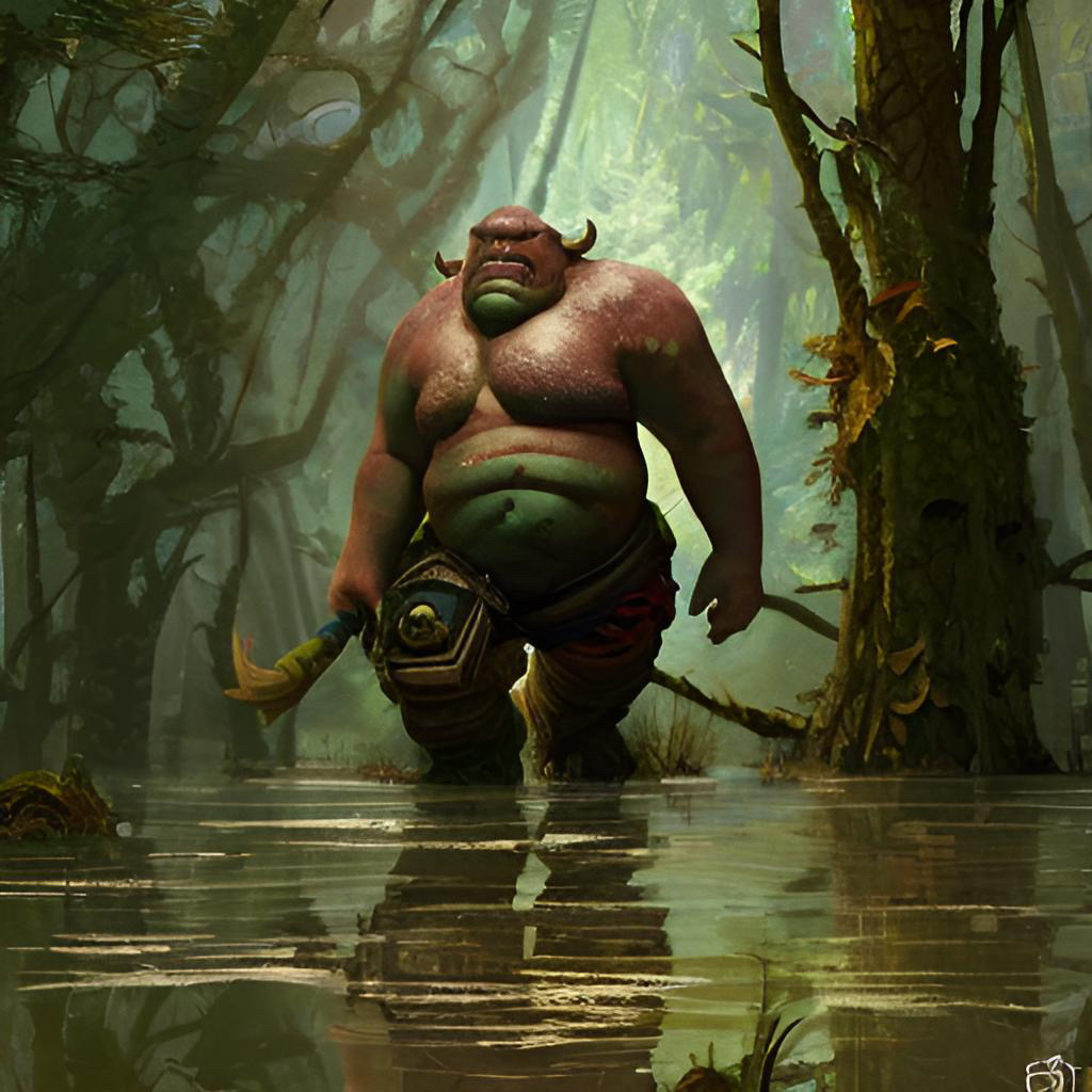 Ogres Baseins Ogre in swamps OotD by Arklorn on DeviantArt