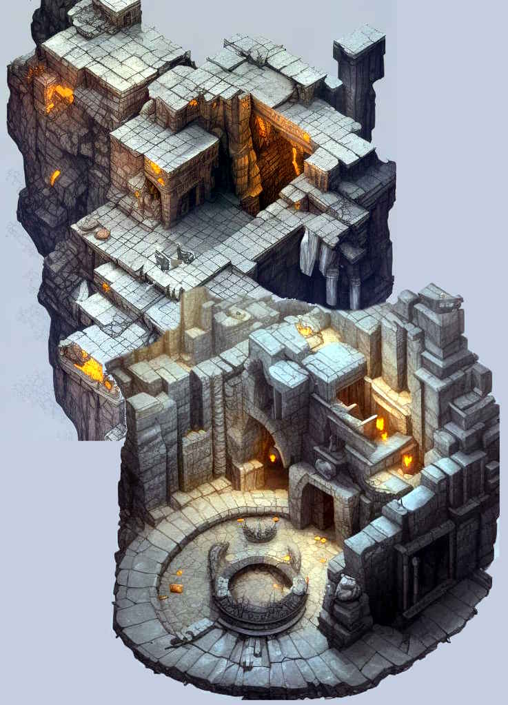 Mithral Mines VTT Map Throne Room by Arklorn on DeviantArt