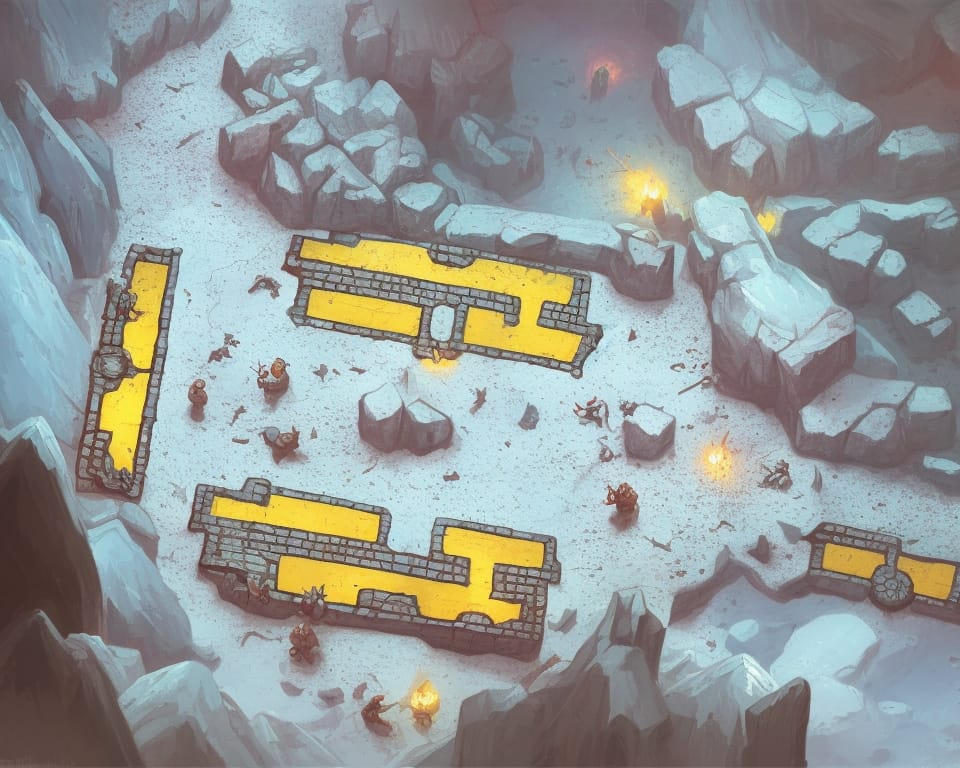Mithral Mines Blast Area VTT Map Roll20 Isometric by Arklorn on DeviantArt
