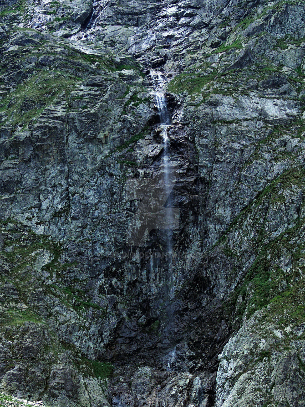 Mountain waterfall