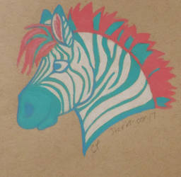 Pastel Zebra