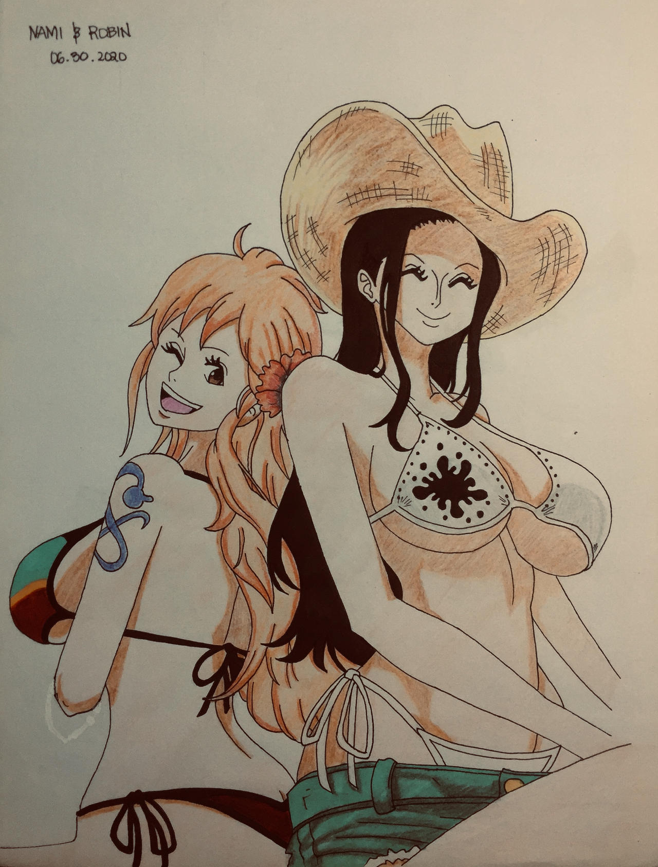 NAMI X ROBIN By JUSWART On DeviantArt nami-x-robin-by-juswart-on-deviantart